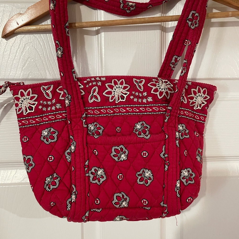 Vera Bradley Red Bandana Small Tote